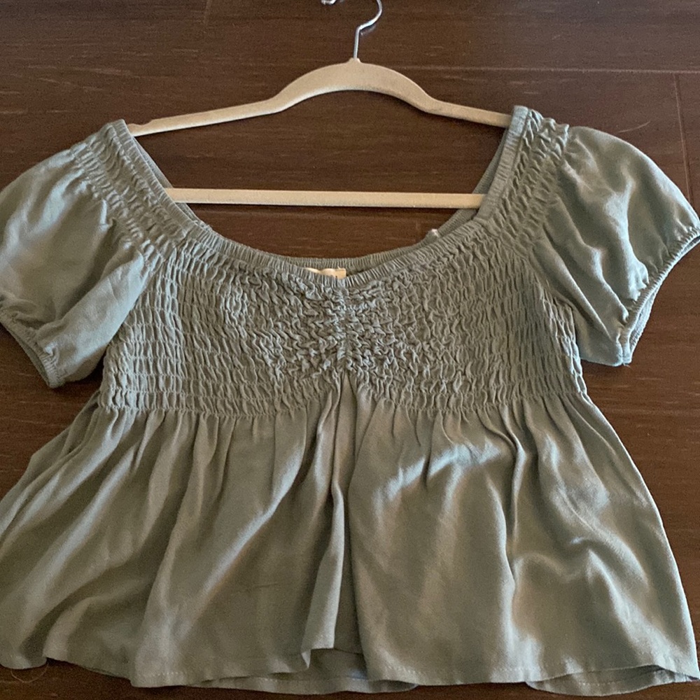 mint sea foam pacsun top